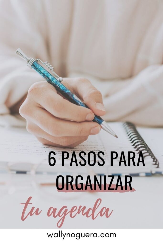 cómo organizar una agenda