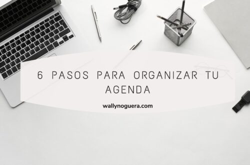 Cómo puedo organizar mi agenda