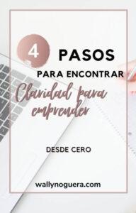 4 pasos para encontrar claridad para emprender