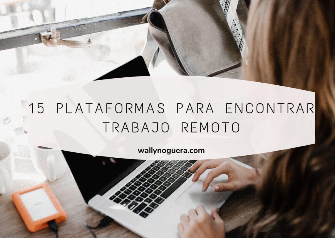 15 plataformas para encontrar trabajo remoto