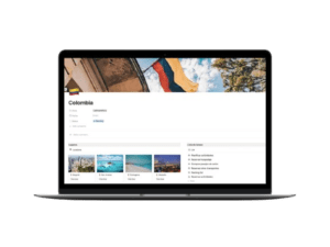 Plantilla de notion para organizar viajes